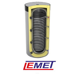 Zbiornik akumulacyjny prosty z 1 wężownicą  MAXI LEMET 500l